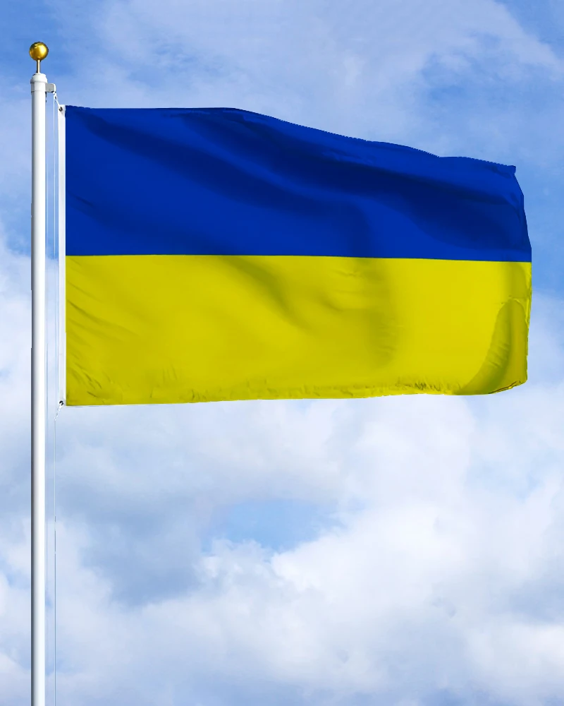 60×90 90x150 120×180CM Ukraine Ukr Ua Emblem Flag Polyester Printed Banner Tapestry For Decor