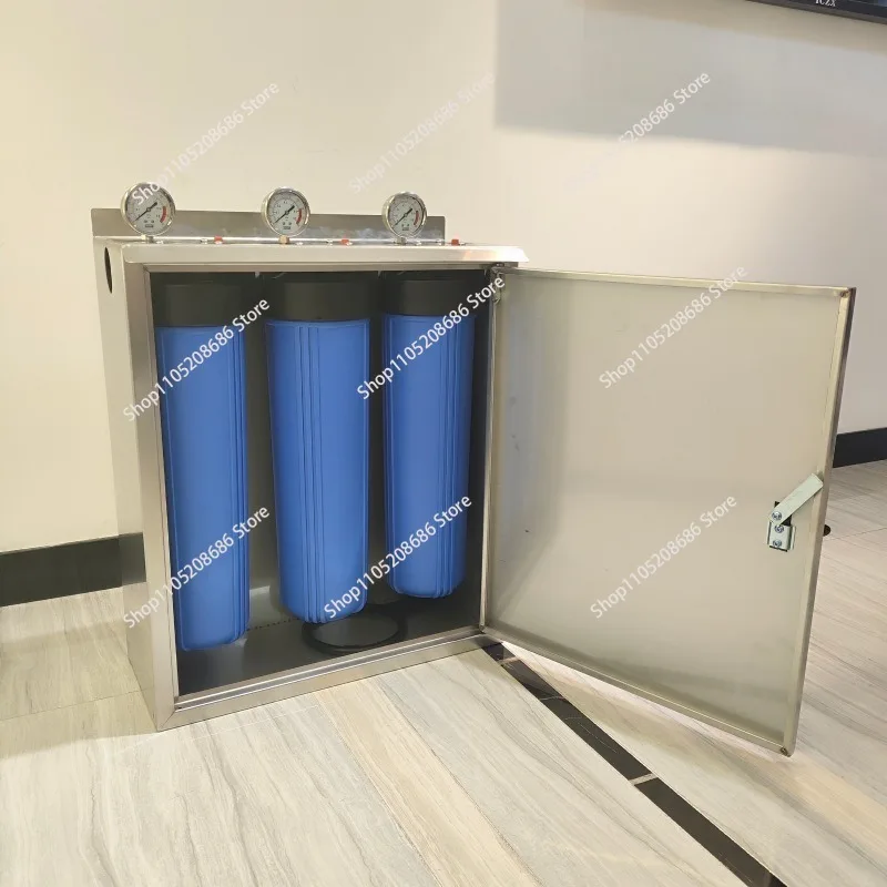 Three-stage Water Filtration System, Large Blue Frame Giant Water Filter