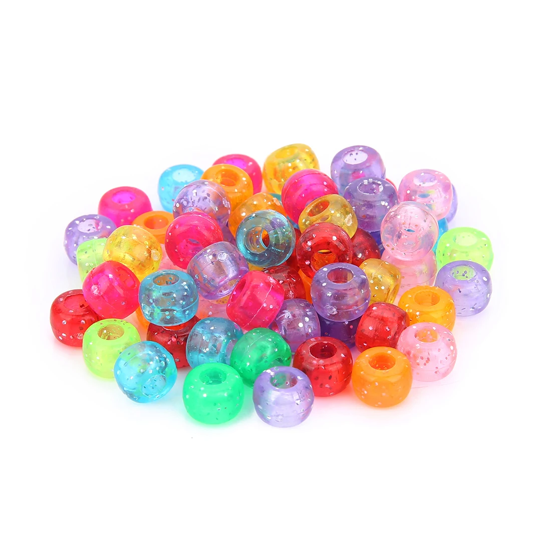 

200 шт./партия, акриловые бусины с большим отверстием, 6 Х9 мм