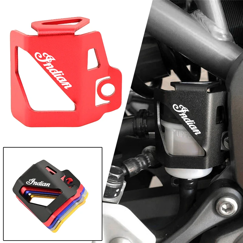 

Motorcycle CNC Aluminum Rear Brake Fluid Reservoir Guard Cover Protector For Indian FTR 1200 S FTR1200S 2019 - 2021 Accessories