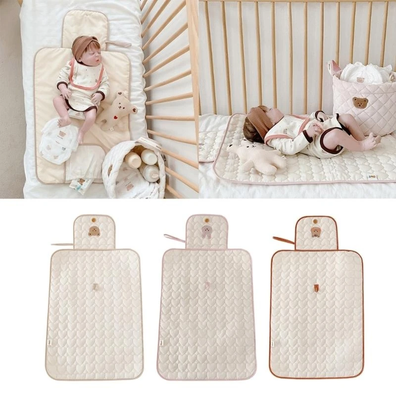 

M76C Changing Pad Waterproof Baby Diaper Changing Pad Travel Mat Station Diaper Bag Foldable Changer Mat for Home Trave