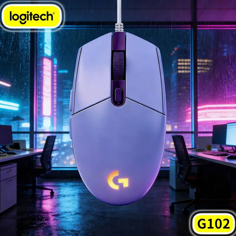 Logitech G102 Prodigy Gaming Mouse,Universal Compatibility Supports Windows Macos Linux Operating Platforms