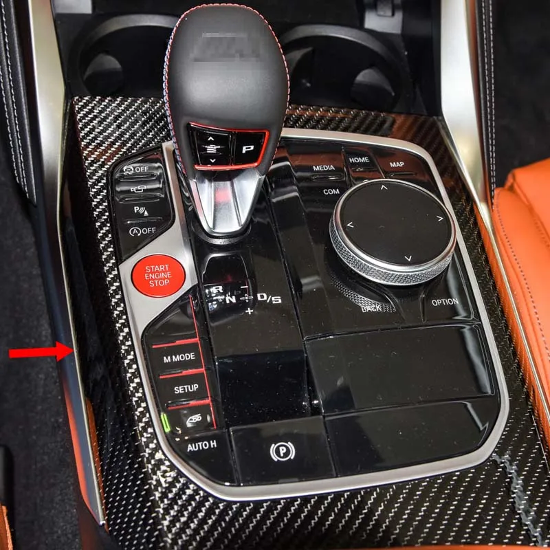 For BMW New 3 4 Series G20 G21 G22 I3 I4 Facelift 2022 2023 Car Center Console Dashboard Side Gear Panel Trim Dry Carbon Fiber