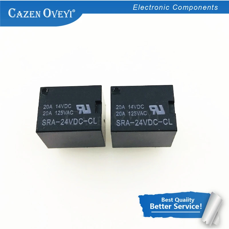 5pcs/lot Relay SRA-12VDC-CL SRA-05VDC-CL SRA-24VDC-CL Relays 5PINS 12v 5v 24v DC High Quality T74