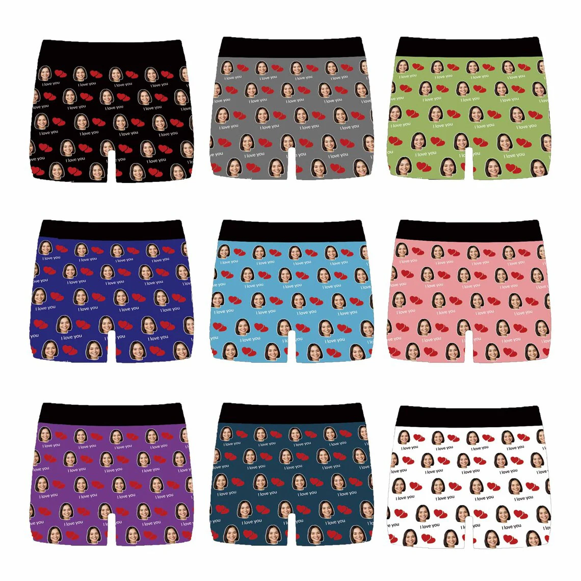 Custom Boxer Briefs With Face Men Underwear With Photo Face Personalized Sexy Women Shorts Gifts For Husband/Boyfriend