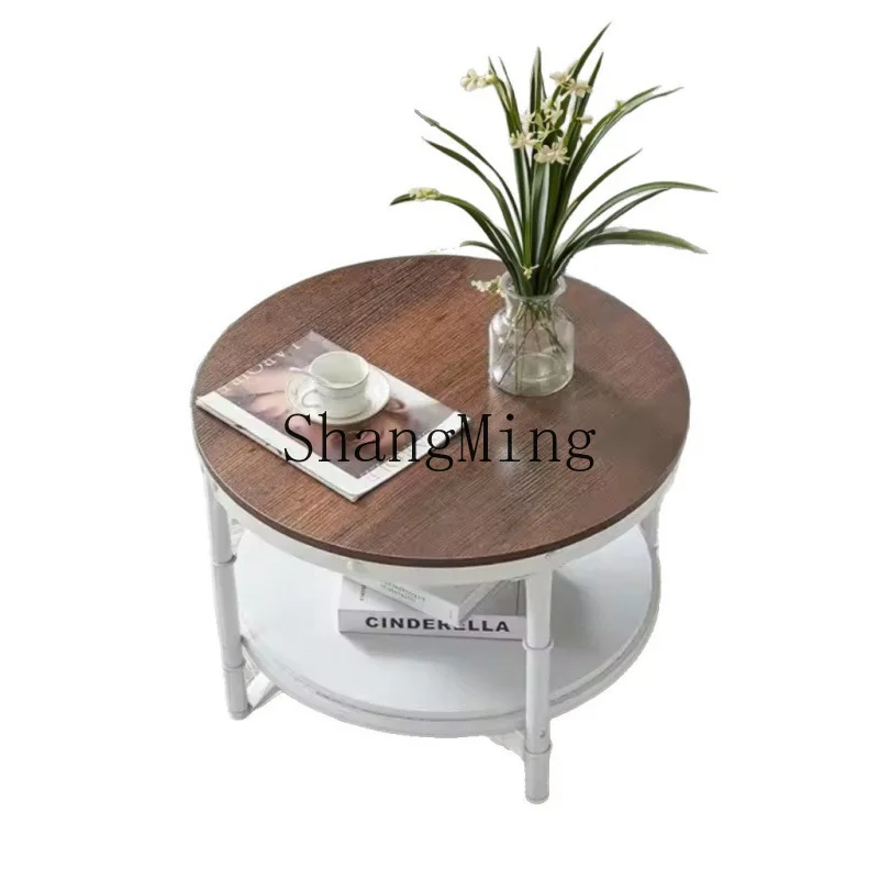 

ZYY modern simple dome coffee table home creative living room decoration solid wood floor coffee table
