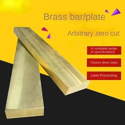 1pcsThickness 3 4 5 6mm 500mm Solid H59 Brass Row Strip Brass Flat Plate Bar