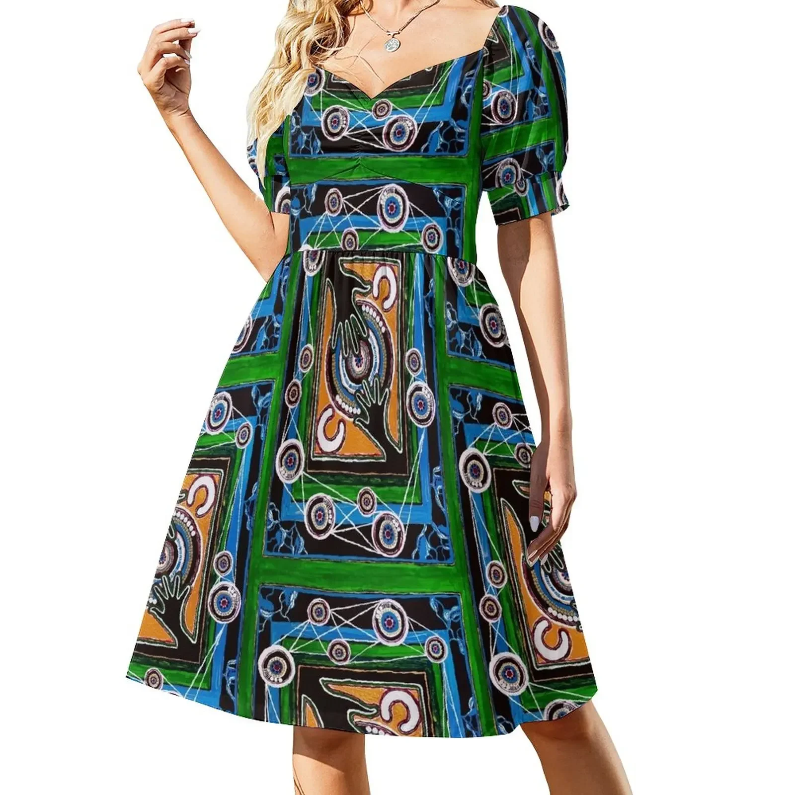 

HAGAR Short-Sleeved Dress long sleeve dress women's clothing trend 2025