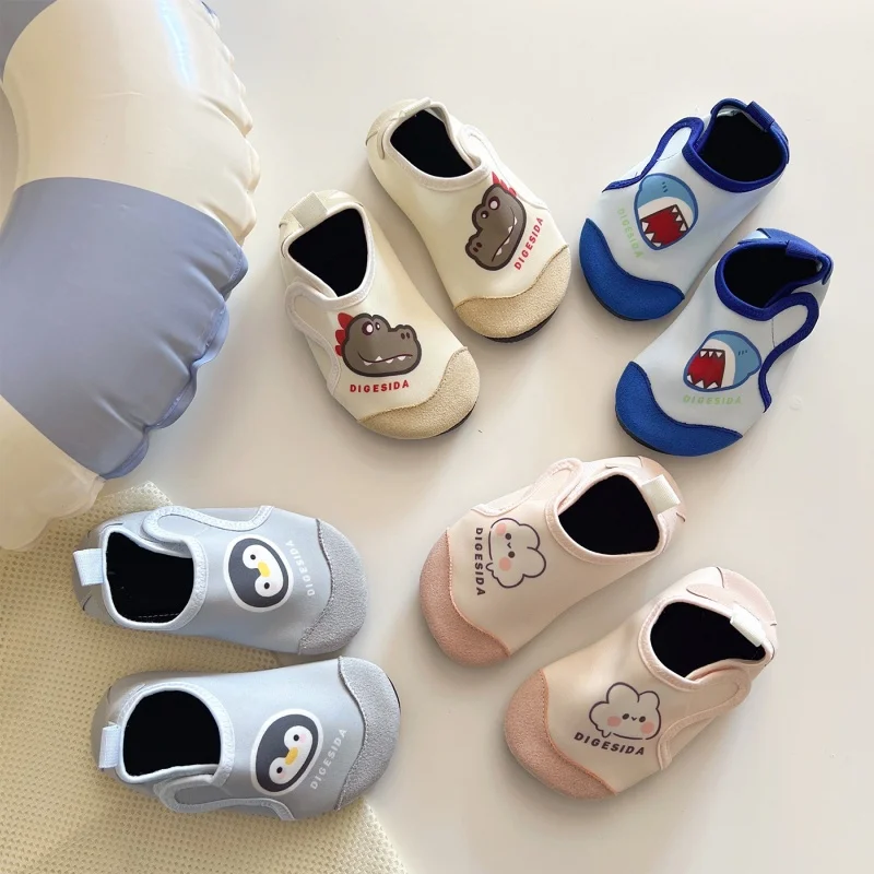 2026 Swimming 1-3Y Kids Cartoon Water Shoes Non-slip Soft Baby Sneaker Beach Pool Indoor Children Boys Girls Shoe