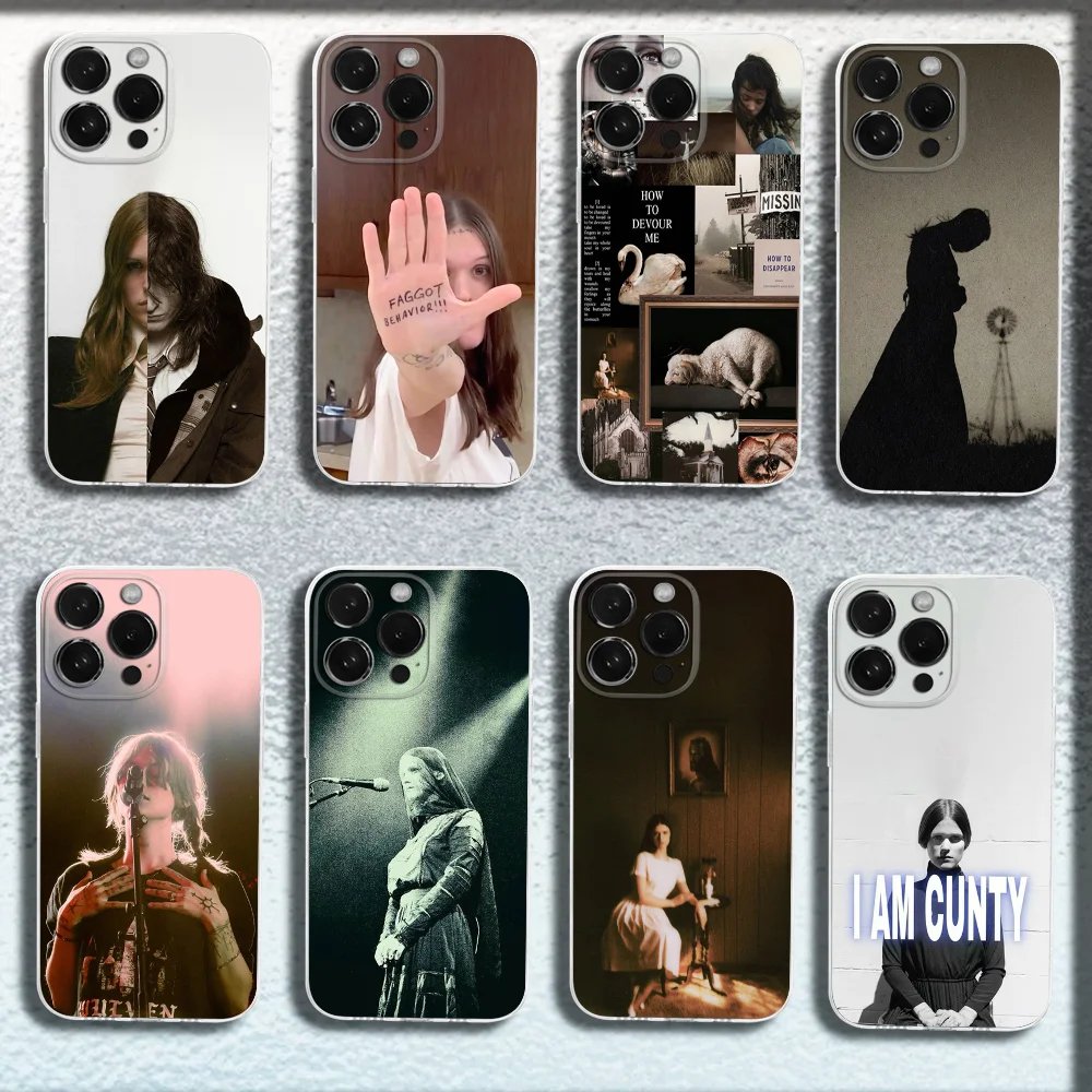 

Singer E-Ethel Cain Phone Case For iPhone 16,15,14,13,12,11 Plus,Pro,Max,XR,XS,X,Plus,SE,Mini Transparent Soft Cover
