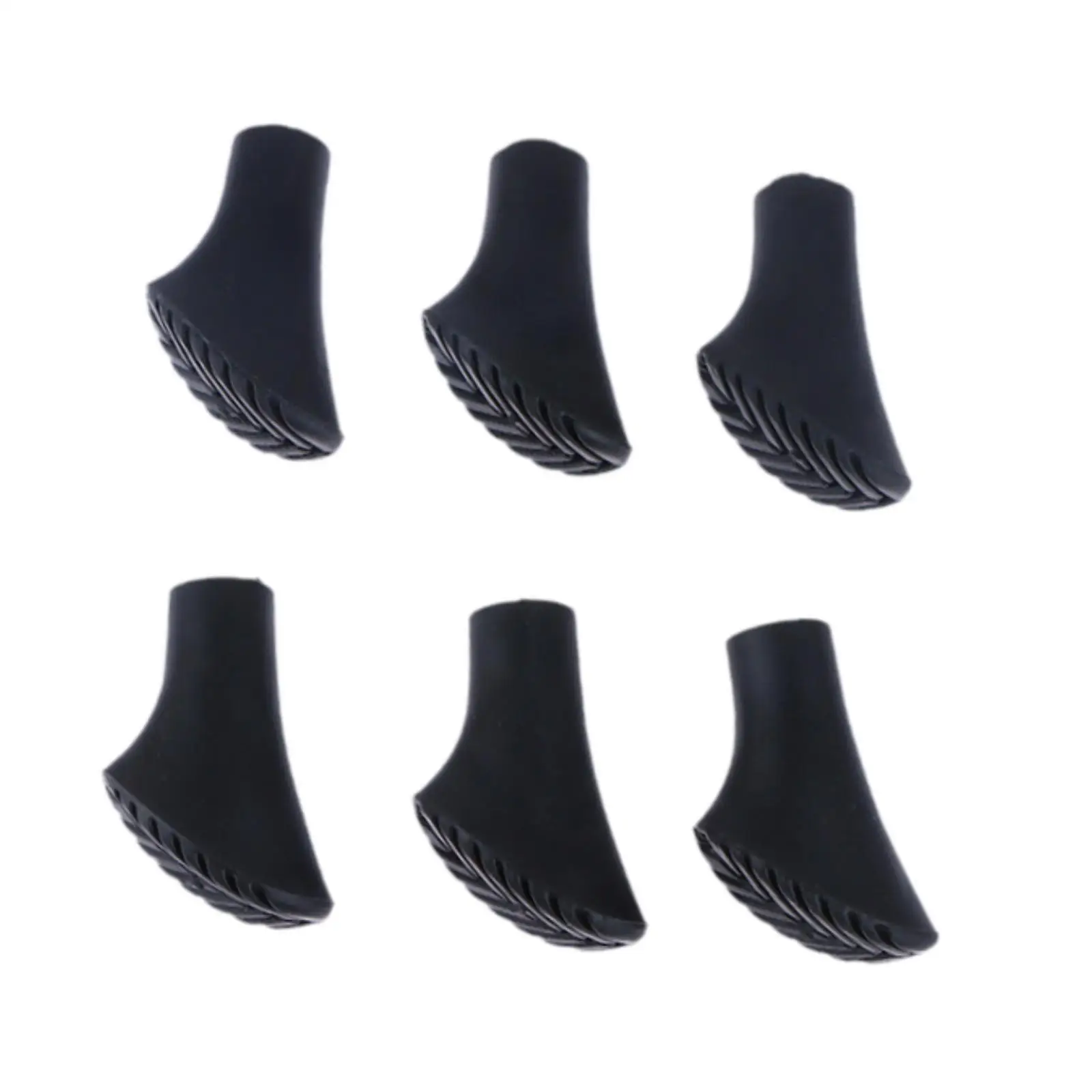 

6Pcs Trekking Pole Tips Nordic Walking Pole Anti Slip Replacement Tips End
