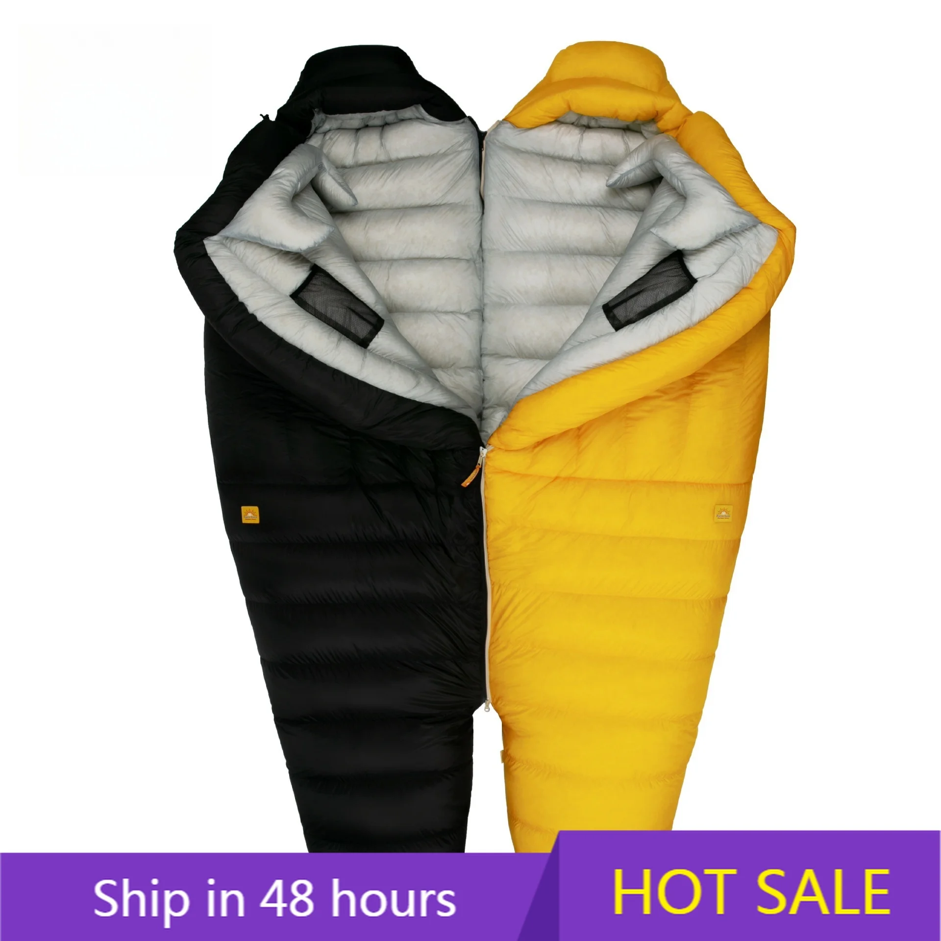 

YTYIN Ultralight Mummy Style Outdoor Camping Sleeping Bag 95% Duck Fill 850fp 1060g/1340g/1620g Nylon Fabric for Cold Weather Sl