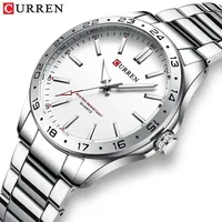 Reloj CURREN 8452 de cuarzo ultrafino para hombre, reloj de pulsera Simple Hodinky de acero inoxidable a la moda para hombre, reloj Masculino 2025