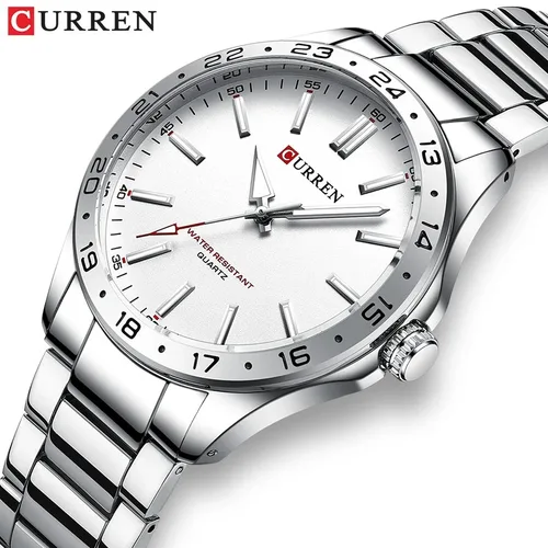 Imagen 1 del producto Reloj CURREN 8452 de cuarzo ultrafino para hombre, reloj de pulsera Simple Hodinky de acero inoxidable a la moda para hombre, reloj Masculino 2025