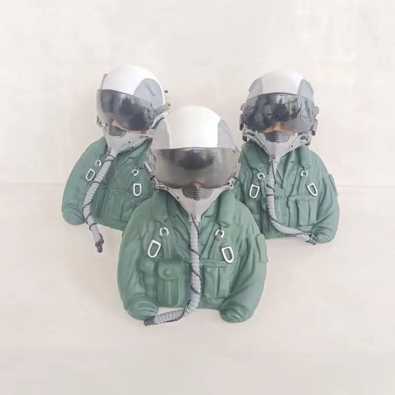 Model aircraft pilot 1/6 Jet pilots with helmet 1/6 Scale RC Airplane Pilot Figure Model