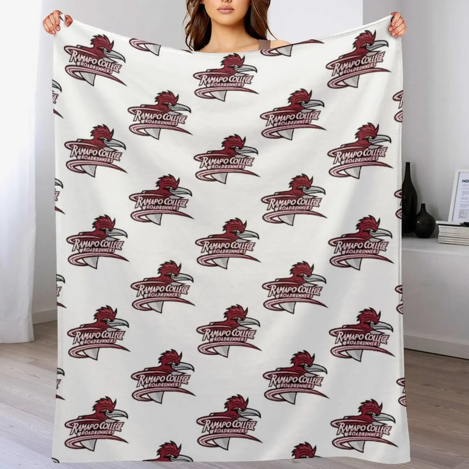 

Ramapo Roadrunners Throw Blanket Stylish Decor Blanket Gift for Friends Roommate