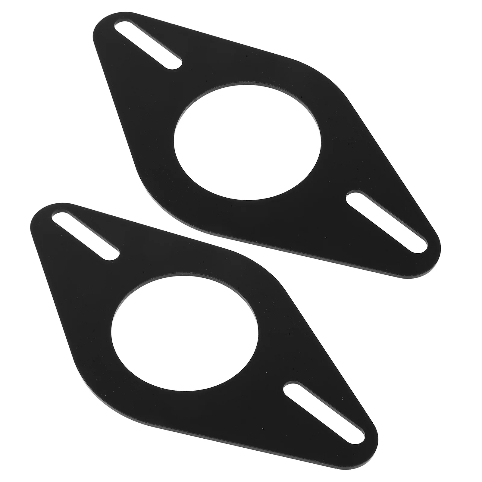 

2pcs Universal Car Tweeter Mounting Adapter Plastic Speaker Spacer Ring For Door Speakers Enhanced Sound Quality Bracket