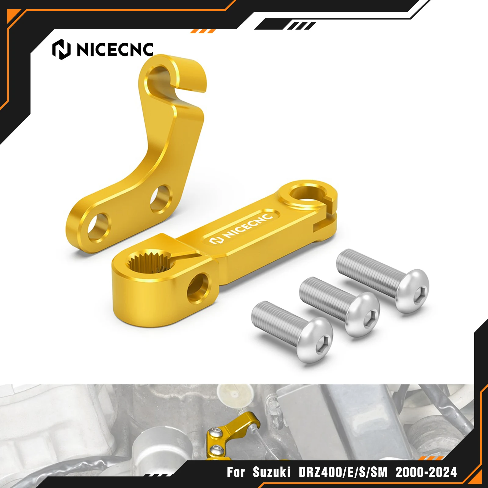 

NICECNC для Suzuki DRZ400 DRZ400E DRZ400S DRZ400SM DR-Z 400 400E 400S 400SM 2000-2024 2023, комплект пробки кабеля сцепления