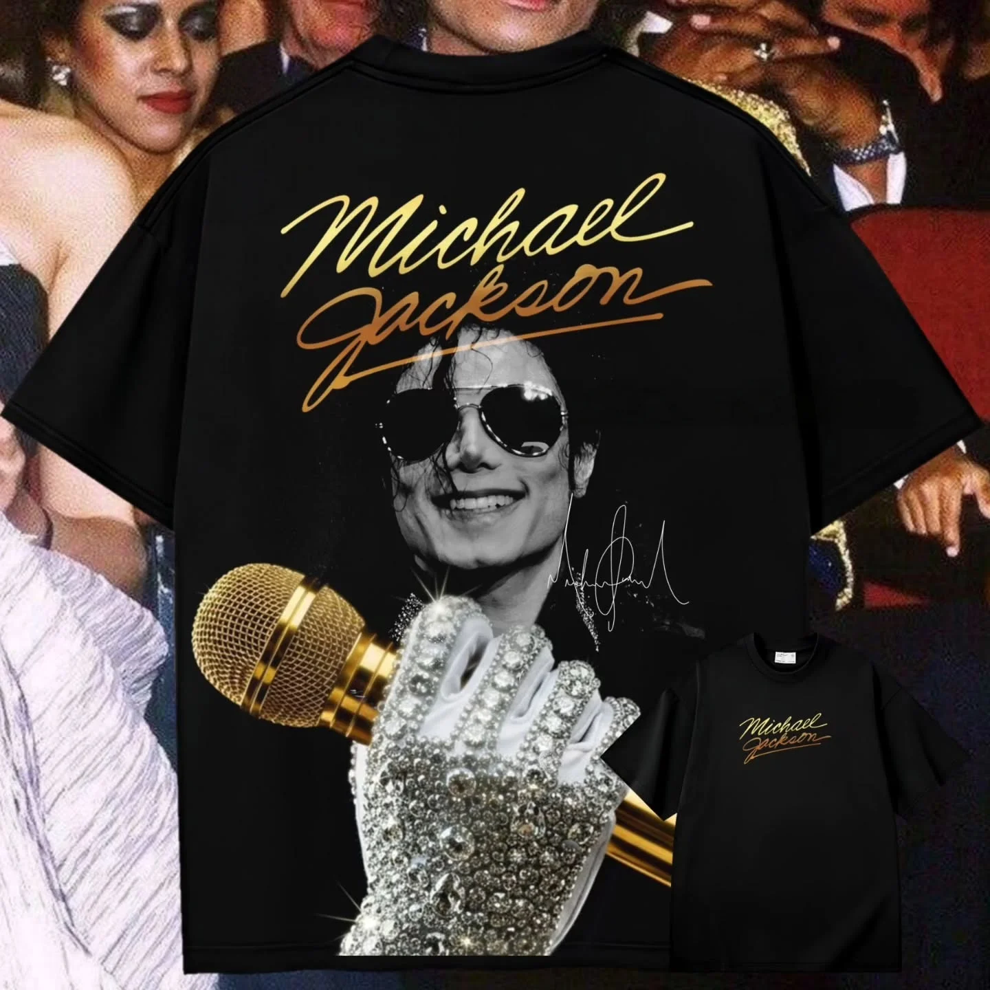 Michael Jackson King of Pop World Tour Cover T-shirts Men Women Fashion Classic Oversized T Shirt Summer Tops Streetwear T-shirt