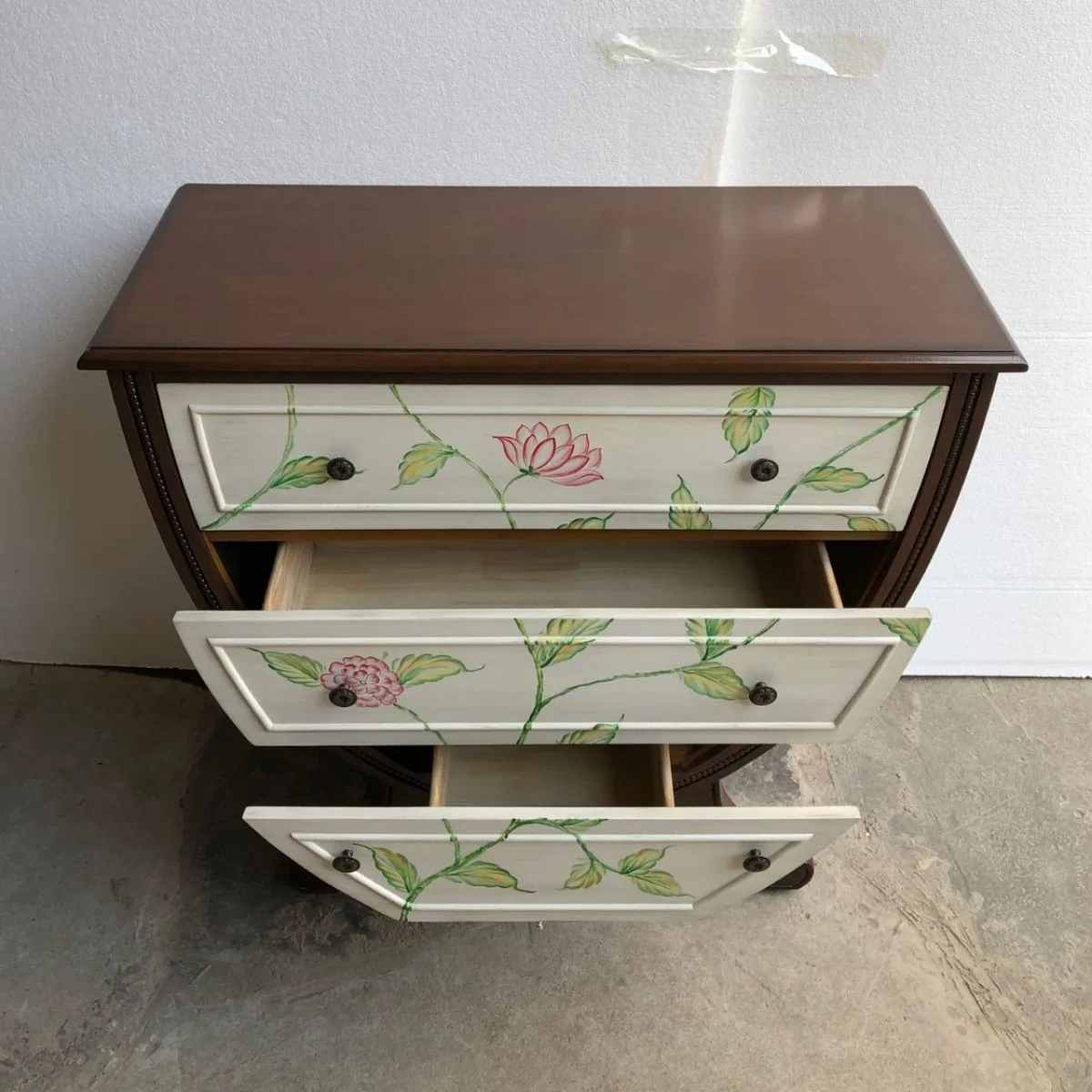 LTT solid wood three-bucket cabinet, drawer storage hallway cabinet, high-end locker