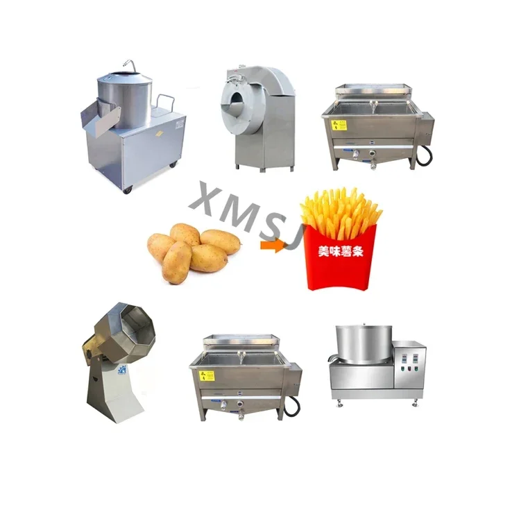 new Semi Automatic Scale Frozen Potato Flakes Chips Processing Plant Making Machines French Fries Production Line factory sales