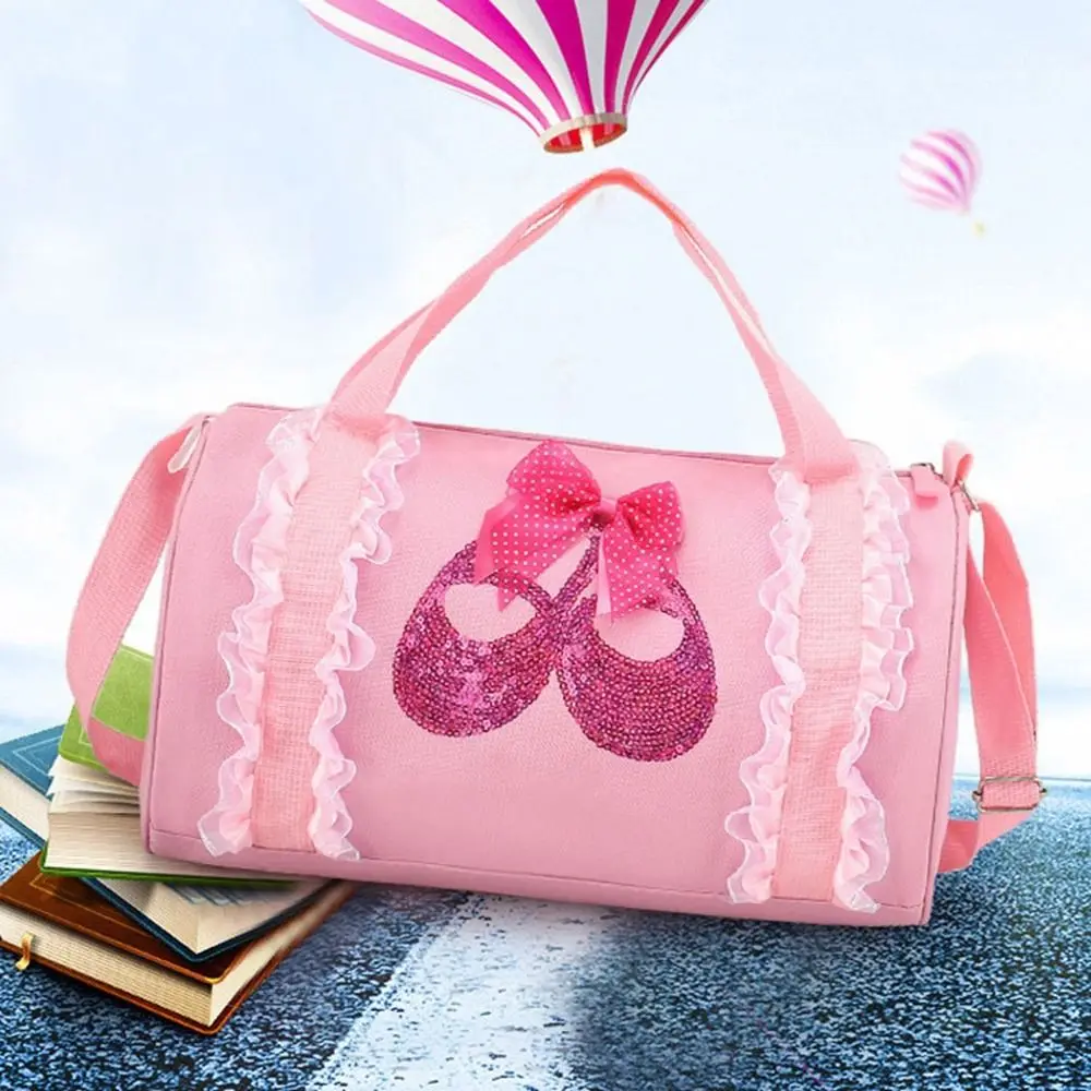 Ballet Dance Bags Handbag Pink Girls Lovely Backpack Baby Package Ballet Bag Handbag One Shoulder Bag Waterproof Princess Bag