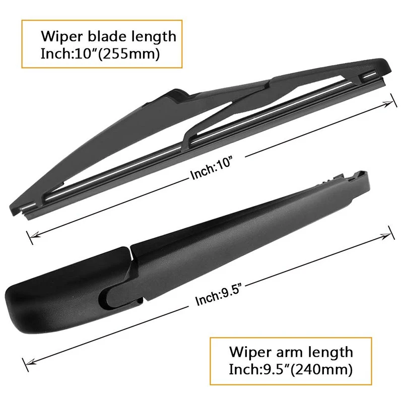 for Toyota Rav4 2013-2017 Rear Wiper Arm Blade Set 85242-42040 Factory Replacement Accessories Parts