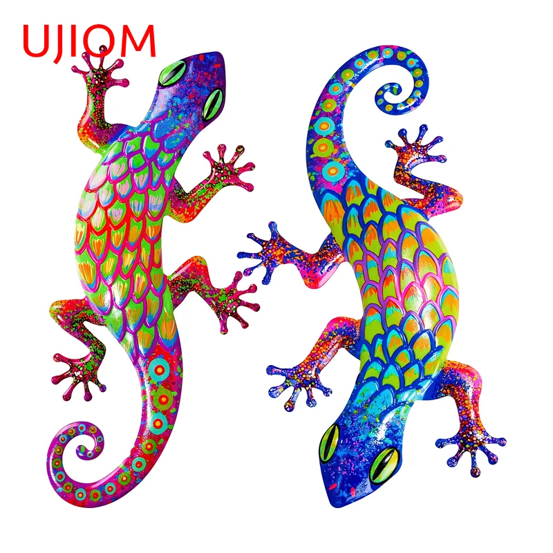 UJIOM Neon Lizard Wall Sticker Fashion Personality Waterproof DIY Decal Related Items Decoration Chambre Personality Wallpapers