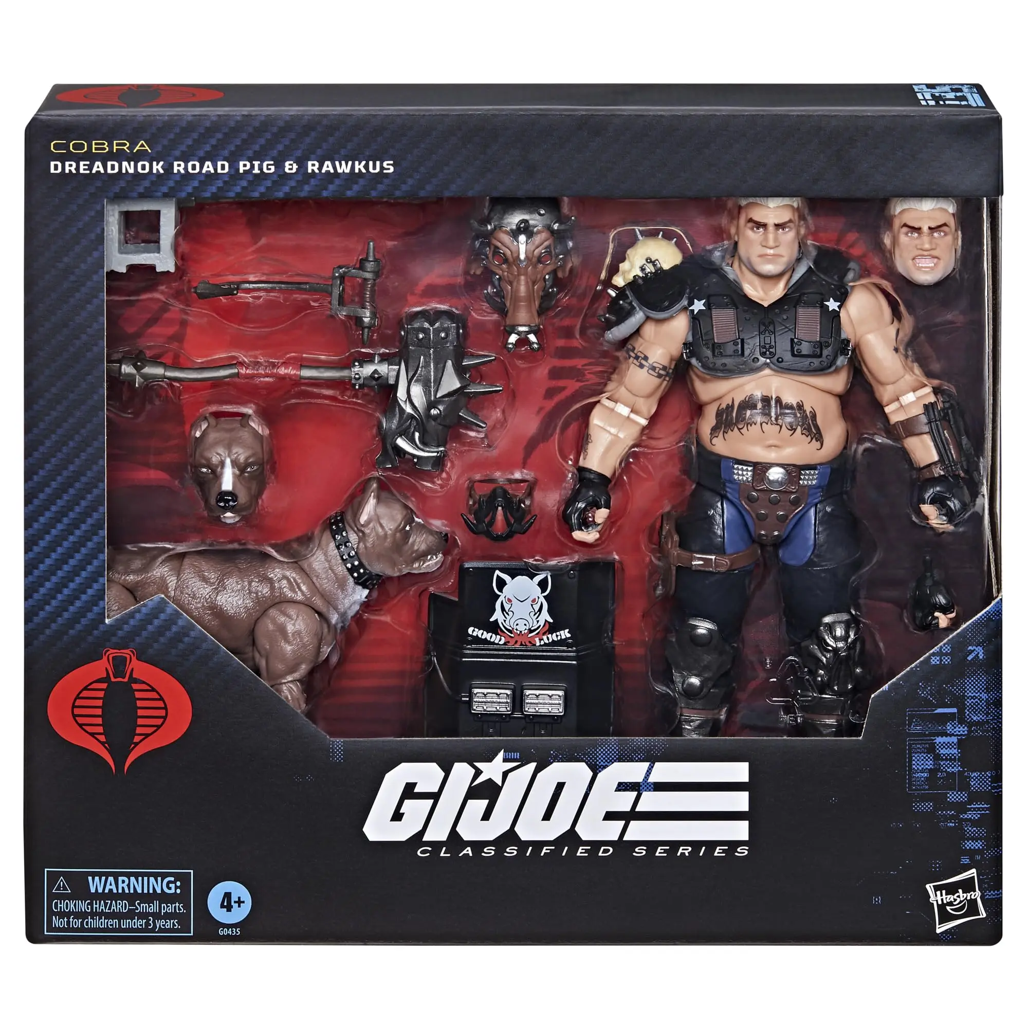 Original 6-Inch G.I. Joe Classified Series: #135, #141,#139 Raptor Dreadnok Road Pig & Rawkus 2-Pack Figure Collectible Model