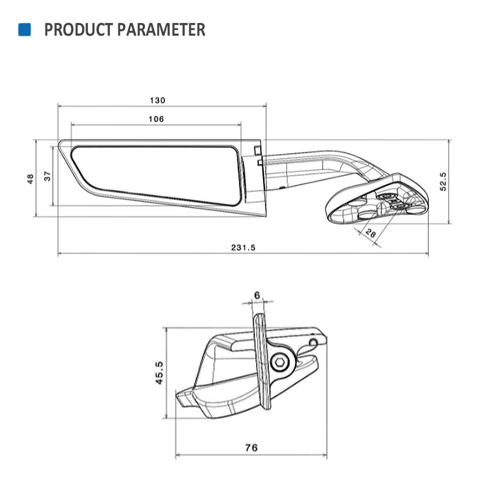 For Yamaha YZF R1 2020 2021 2022 New Motorcycle Accessories Rearview Mirror Wind Wing Adjustable Rotating Side Mirrors