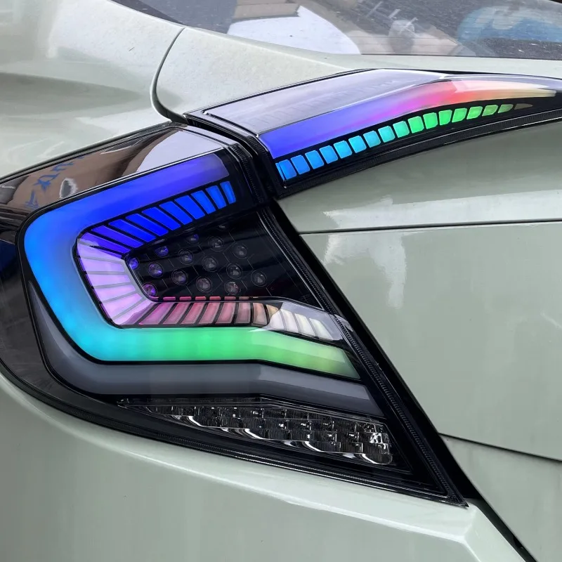 Anti-UV car tail light RGB color-changing daytime running light LED tail light auto parts assembly