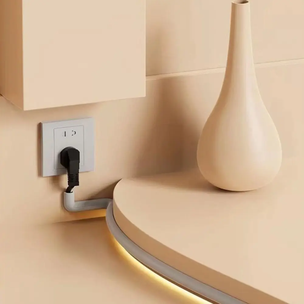 

Soft Pvc Wall Cord Cover Sleeve Cable Concealer Protector Soft Rubber Trunking Wire Hiders Household Cable Sleeves