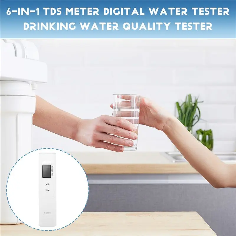 Stock Quantity Drinking Water Quality Tester, 6-In-1 TDS Meter Digital Water Tester TOC,COD,TDS,UV275,EC & Temp /Organic Contami