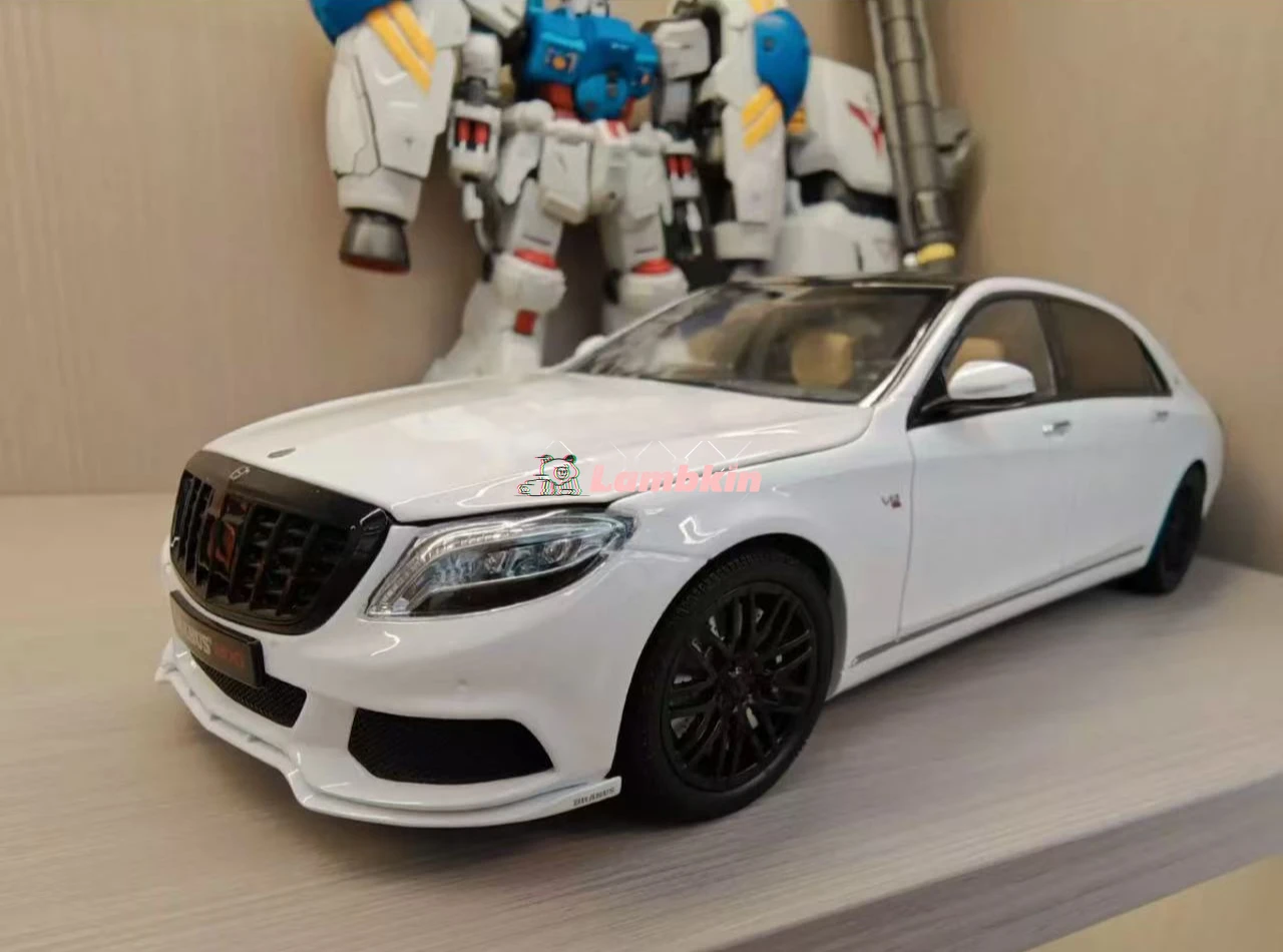 Almost Real 1/18 for Brabus 900 S class white alloy metal openable Car model Collectibles Gifts Ornaments