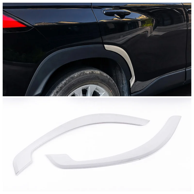 For Toyota Corolla Cross XG10 Hybrid 2021 2022 2023 Accessories Car Wing Side Badge Fender Emblem Sticker Cover Moulding Outside