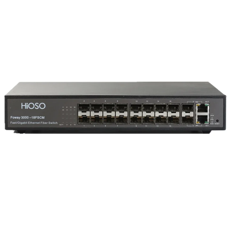 Commutateur Ethernet fibre OEM industriel, excellent commutateur fibre, 12 ports, 24/48 ports, tout neuf