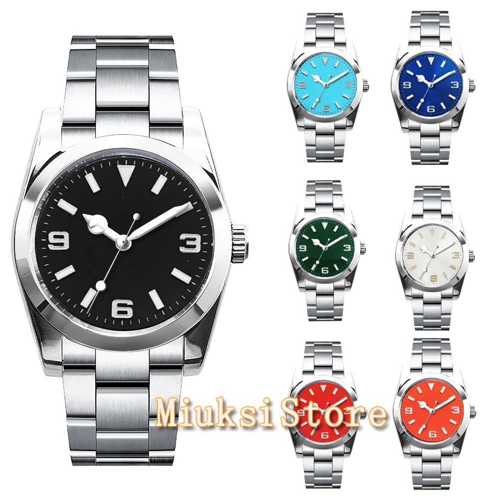 

40mm Watch NH35 Luxury Automatic For Men Sterile Reloj Sapphire Luminous NH35 Miyato 8215 mechanical watches 100m waterproof