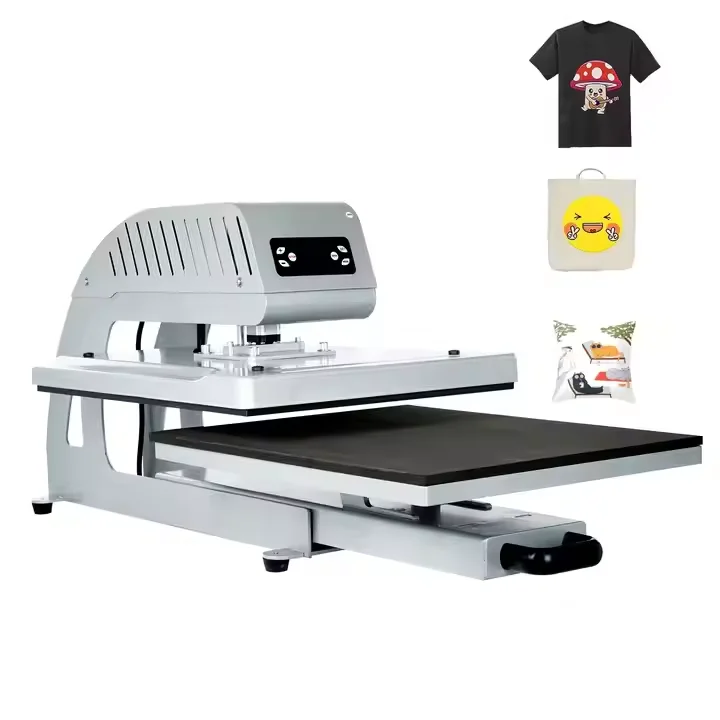 LCD Screen Key Controller Heat Press Machine Automatique for T-shirt Clothes Sublimation Heat Transfer Machine