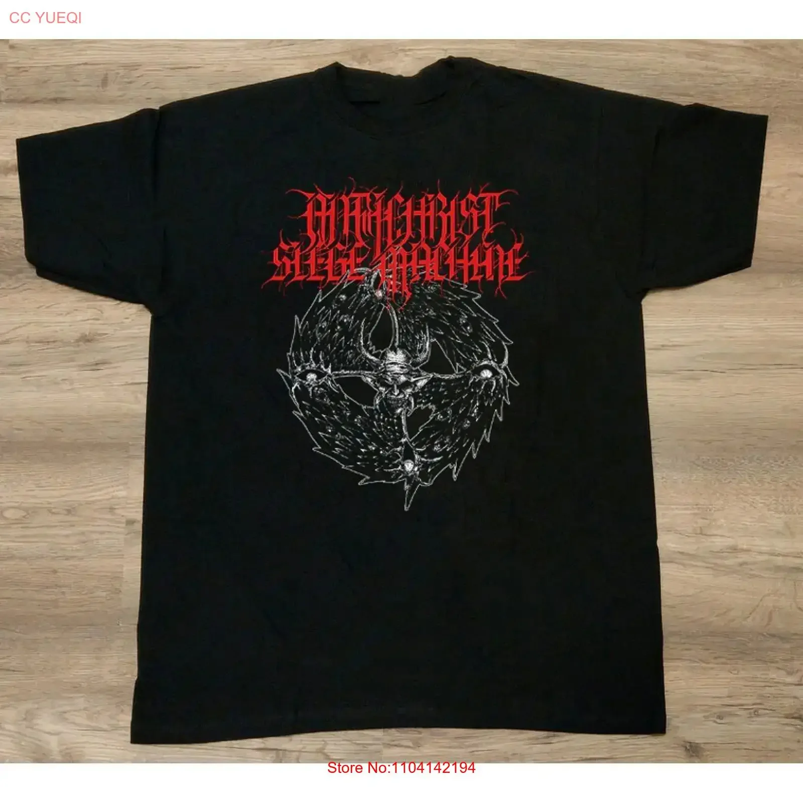 ANTICHRIST SIEGE MACHINE Black All Size To 4XL T Shirt Hallo vintage Washed Stylish Top For Everyday Wear homme streetwear
