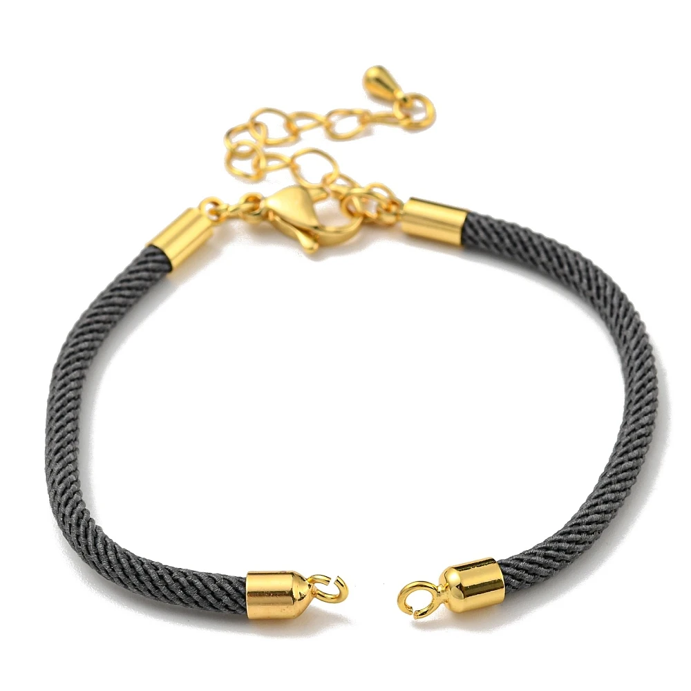 PandaHall 20-teiliges Nylon-Armband-Set, umweltfreundliche Messingbeschläge mit Karabinerverschlüssen für die Herstellung von DIY-Schmuckarmbändern – Detail 17