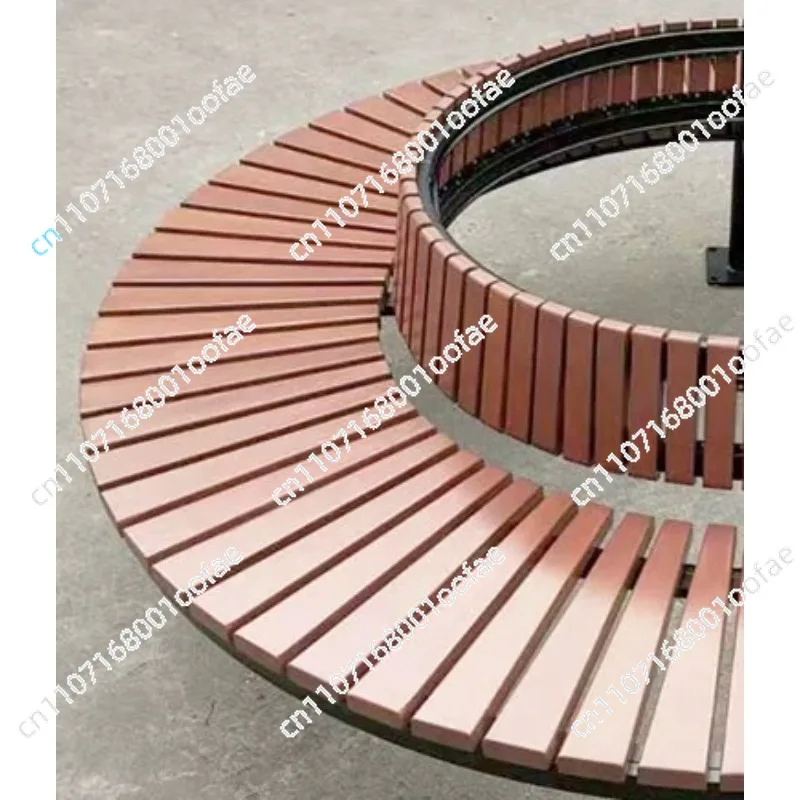 Round Outdoor Chair Metal Outdoor Bench Galvanized Wooden Patio Benches For School