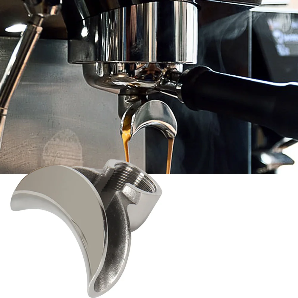 1pcs Espresso Machine Portafilter Single/ Double Spout Diverter Nozzle 58mm Coffee Filter Basket Head Accessories