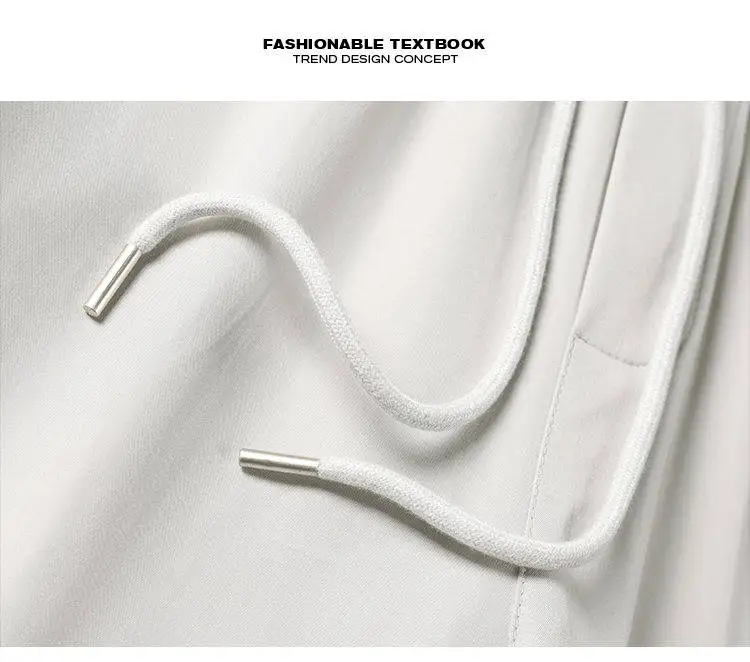 Leichte, plissierte Cargohose für Herren, locker geschnitten, mit weitem Bein, seitlichen Funktionstaschen, ideal für verschiedene Anlässe im Straßen- und Alltagslook. – Detail 3