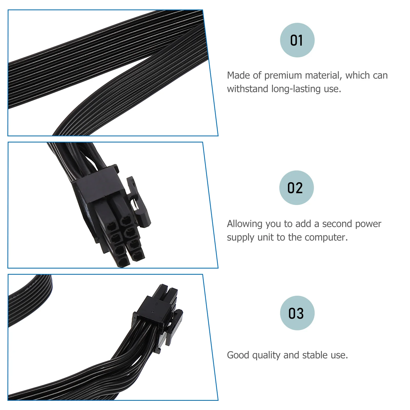 

8-Pin GPU Power Cord Splitter Adapter High-Quality Professional Technology Long-Lasting DIY Enthusiast Gift Graphics Power Cord