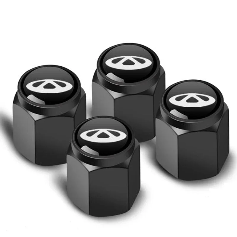 4Pcs For Chery Tiggo Arrizo Omoda Jaecoo DR 4 7 8 Pro C5 J7 J8 Car Wheel Tire Air Valve Caps Stem Cover With Brand Accessories