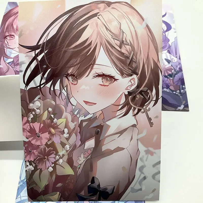 프로젝트 세카이 애니메이션 요이사키 카나데 사진 카드 브로치, 배낭 코스프레 배지 액세서리, 옷 장식 선물