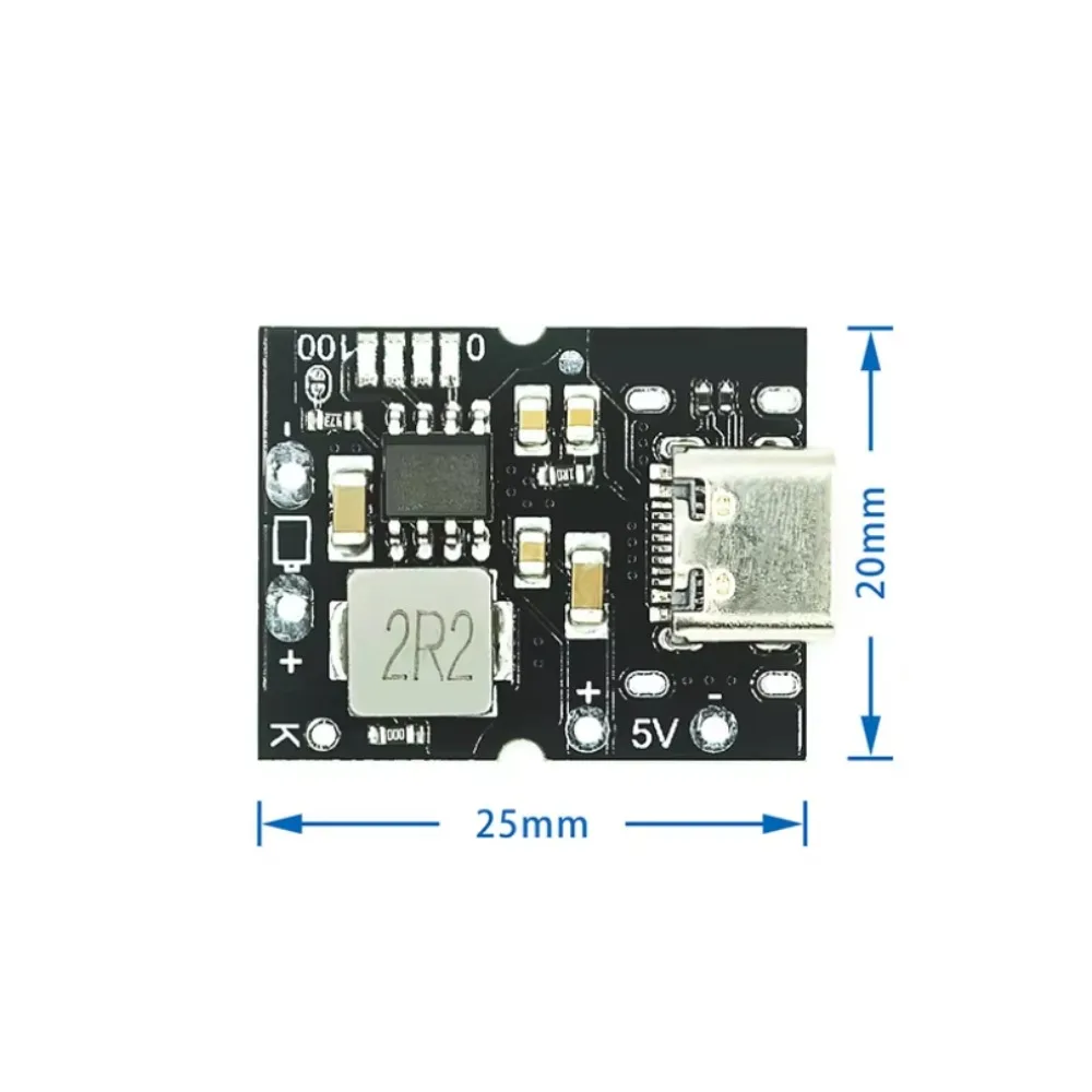 10 pz/lotto Modulo di ricarica e scarica integrato ad alta precisione 5V 2A Ingresso tipo C compatibile con batteria al litio da 4,2 V/4,35 V