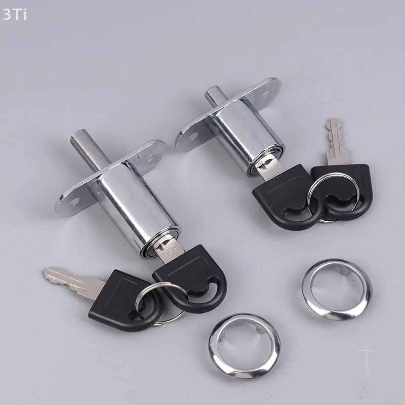 1 ชุดโลหะผสมฮาร์ดแวร์เฟอร์นิเจอร์ Cam ล็อคกระบอก 23/32 มม.ลิ้นประตู Bolt Latch ไม้ตู้ตู้เสื้อผ้าเลื่อนประตู Key