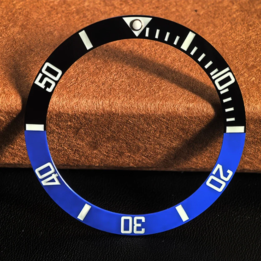 41mm Watch Bezel for MDV106-1A MDV-107-1A1/1A2 Diving Watches Modified Part Luminous Scale Replacement Insert Bezels