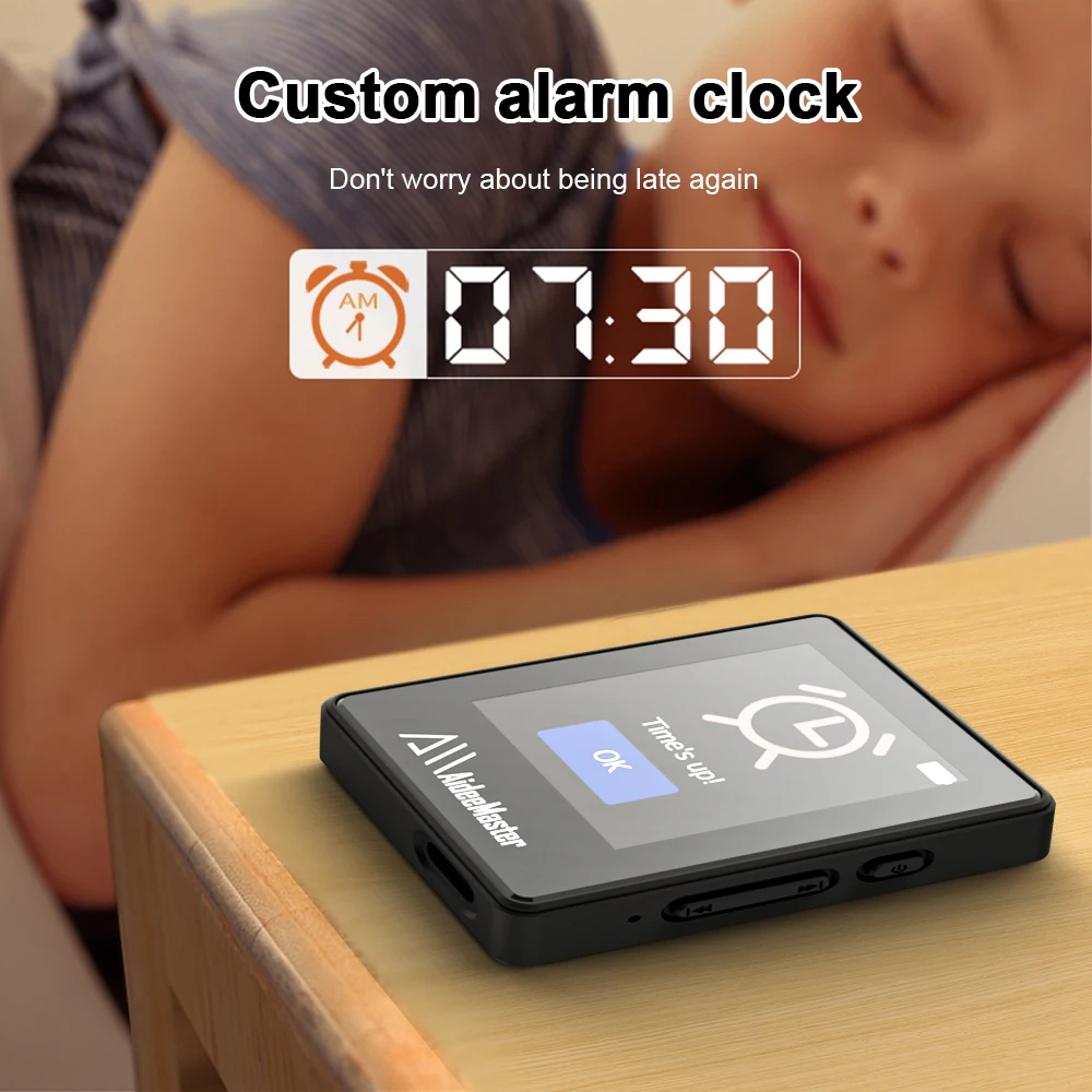 مشغل MP3 محمول بلوتوث 5.0 مكبر صوت ستيريو للموسيقى لمشغل Walkman Sport مشغل فيديو MP4 الكتاب الإلكتروني/مسجل MP3